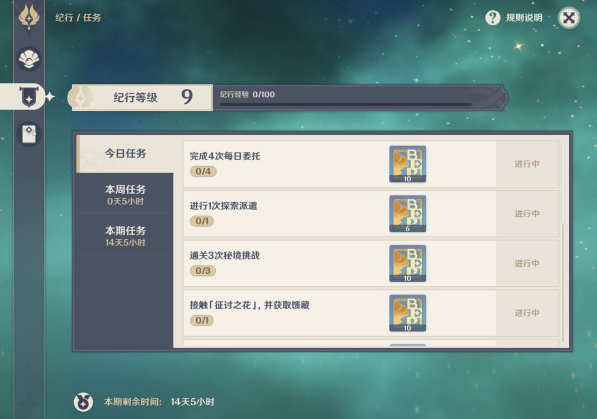原神纪行系统是什么