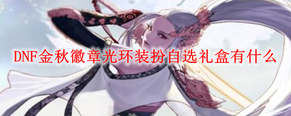 DNF金秋徽章光环装扮自选礼盒有什么
