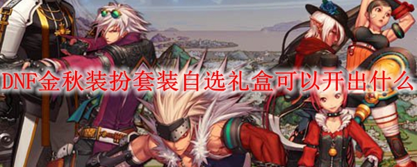 DNF金秋装扮套装自选礼盒可以开出什么
