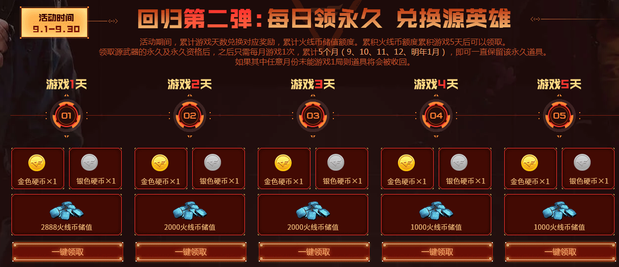 《CF》9月友情券活动网址