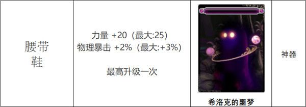 《DNF》希洛克的噩梦附魔卡片属性介绍
