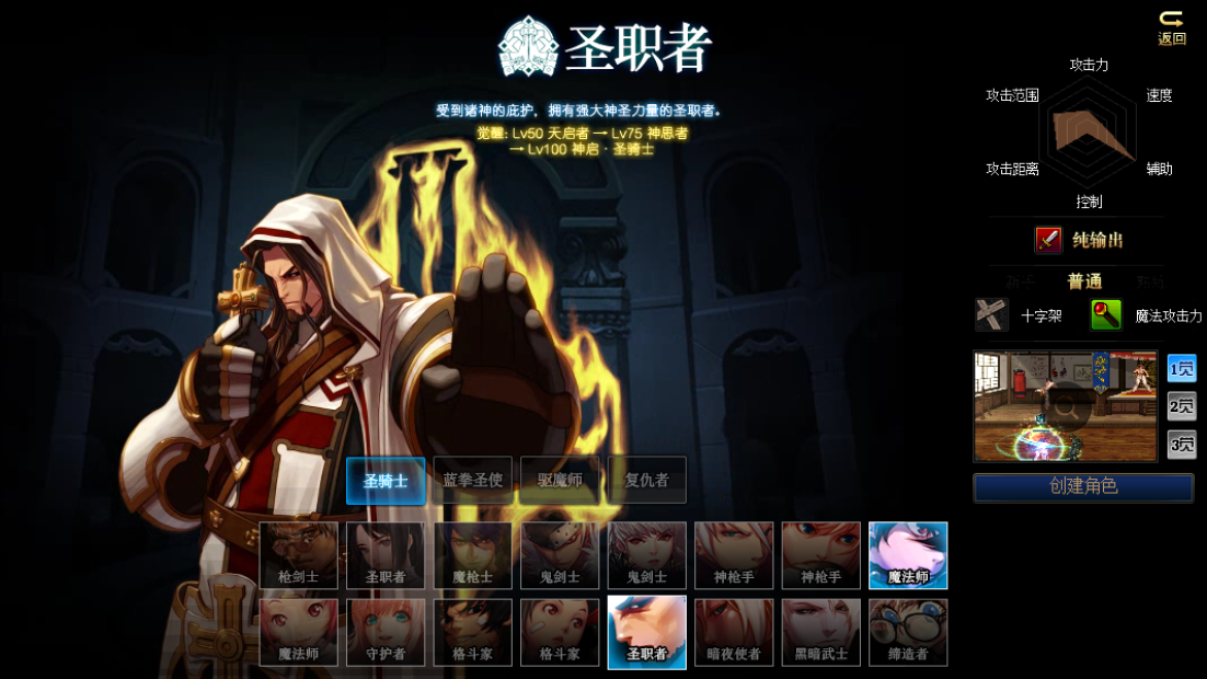 《DNF》男圣职者三觉立绘展示