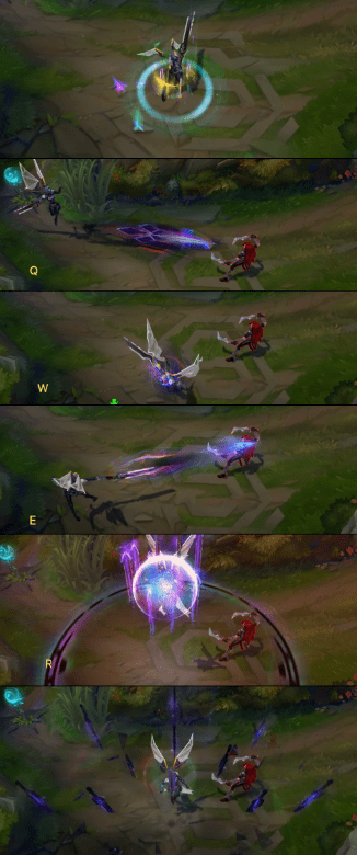 《LOL》灵能特工黑玫瑰天使皮肤特效展示