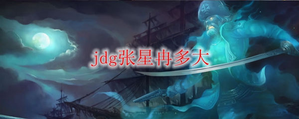 jdg张星冉多大