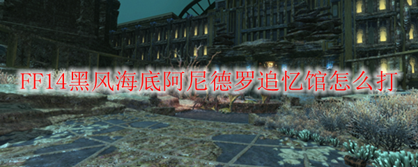 FF14黑风海底阿尼德罗追忆馆怎么打