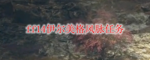 ff14伊尔美格风脉任务