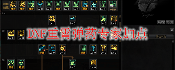 DNF重霄弹药专家加点