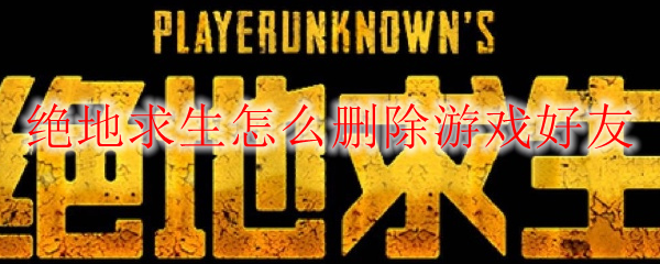 绝地求生怎么删除游戏好友