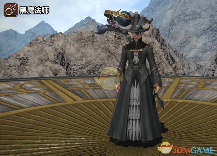 《ff14》5.25黑魔法师80级校服染色外观