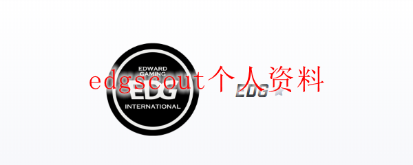 edgscout个人资料