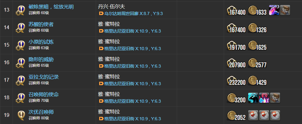 ff14召唤师职业任务在哪接