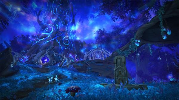 《魔兽世界》9.0暗影国度炽蓝仙野介绍
