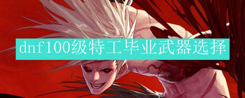 dnf100级特工武器选择