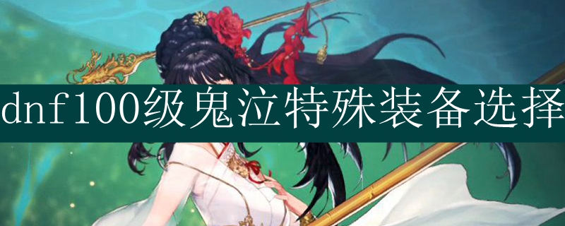 dnf100级鬼泣特殊装备选择