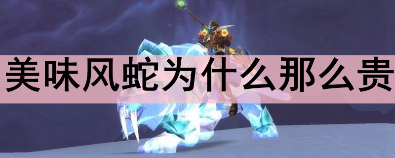 美味风蛇为什么那么贵
