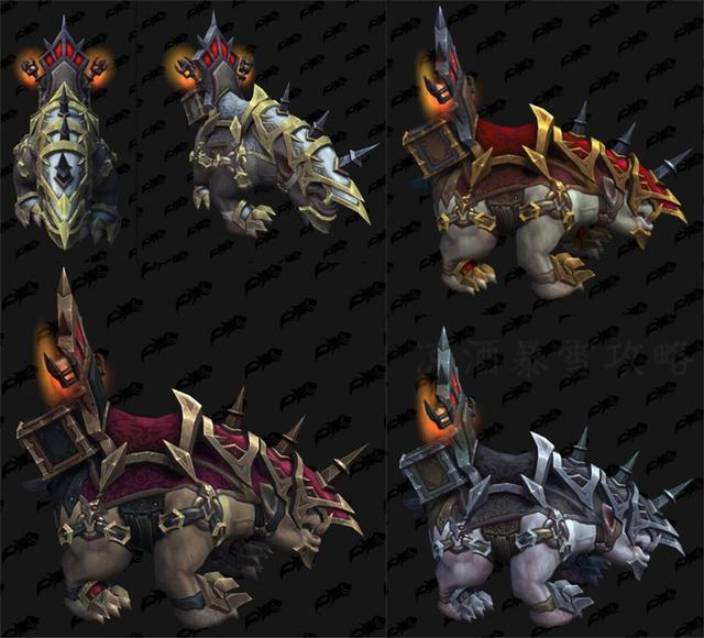 《魔兽世界》9.0通灵领主熊加强版外观预览