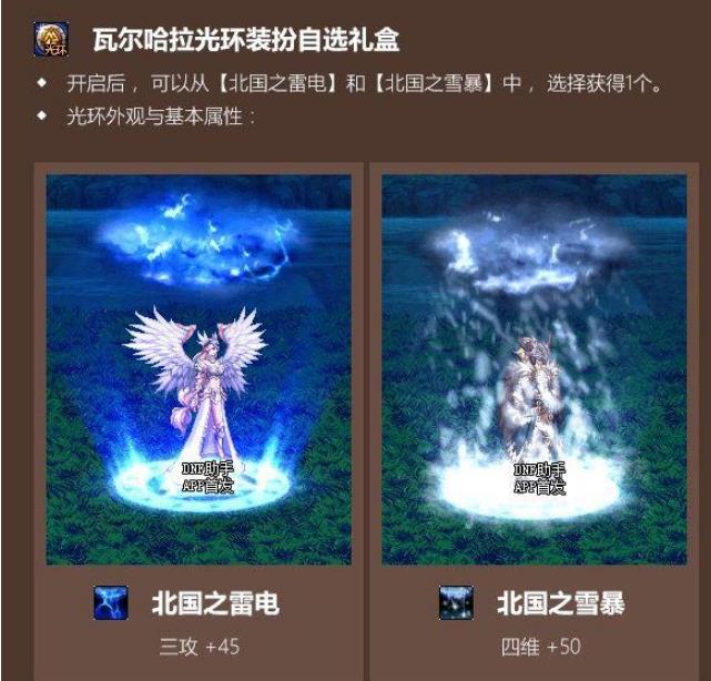 《DNF》瓦尔哈拉光环装扮自选礼盒介绍