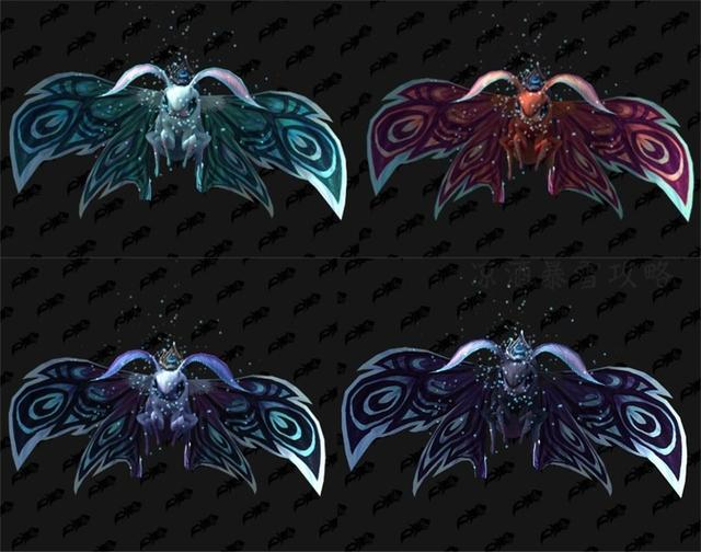 《魔兽世界》9.0炽蓝仙野蛾子外观预览