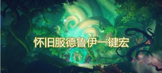 《魔兽世界》怀旧服德鲁伊一键宏