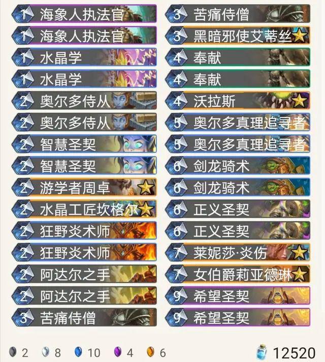 《炉石传说》外域的灰烬读书骑卡组构筑