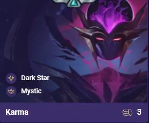 《LOL》云顶之弈银河战争死兆星卡尔玛属性技能详情