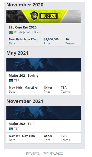 csgomajor什么时候开始2020