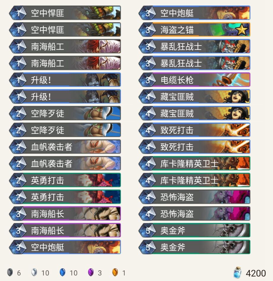 《炉石传说》巨龙降临驴哥海盗战卡组介绍