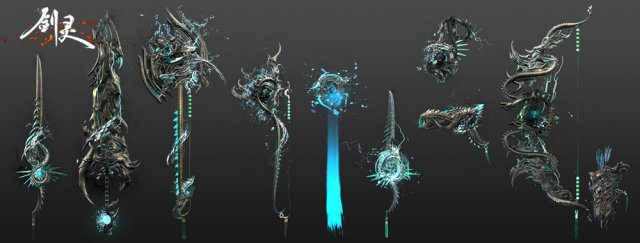 《剑灵》青龙幻影武器外观介绍