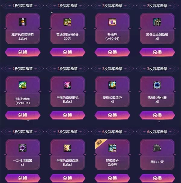 《DNF》嘉年华绝版冠军礼包介绍