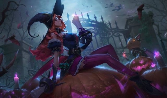 《LOL》蛊惑女巫厄运小姐新皮肤特效预览