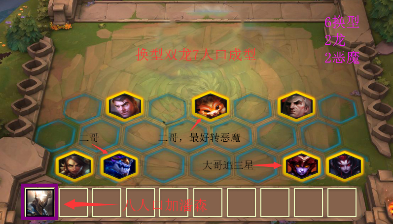 《LOL》云顶之弈换型双龙阵容介绍
