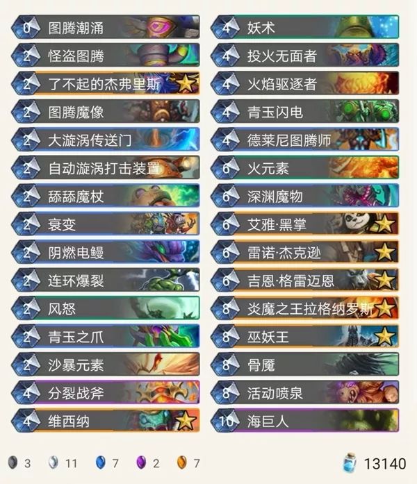 《炉石传说》奥丹姆奇兵狂野宇宙偶术萨卡组推荐