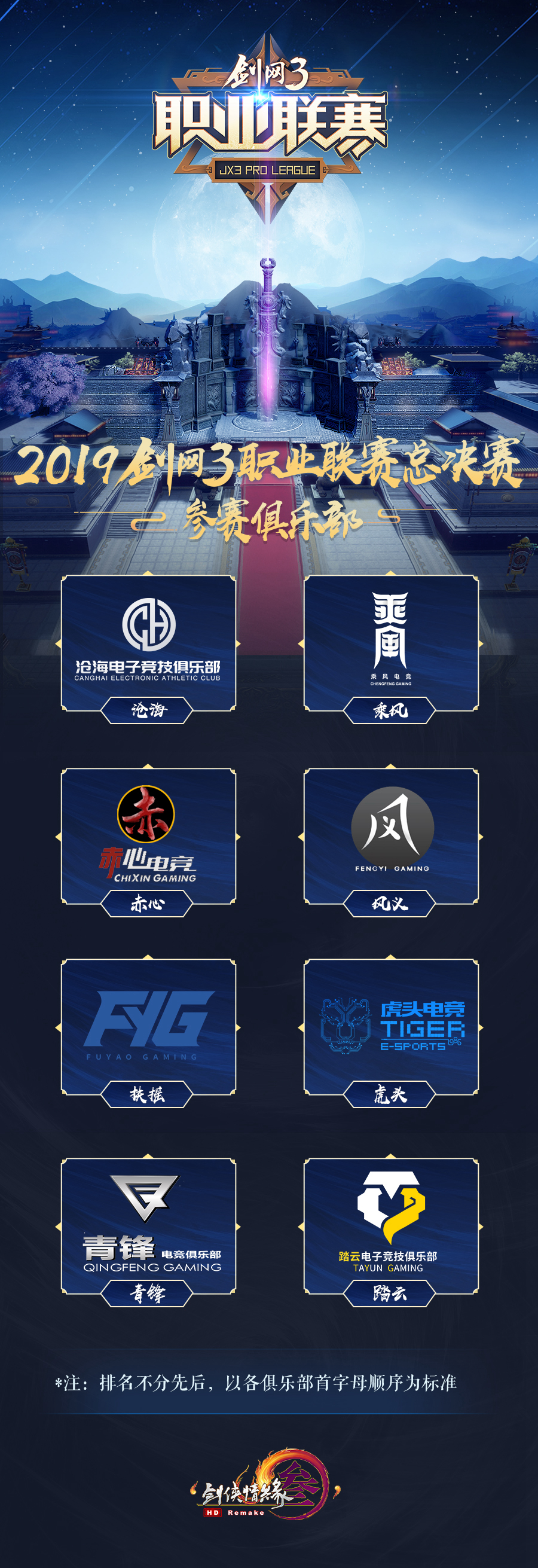 《剑网3》职业联赛总决赛8月28日正式开战