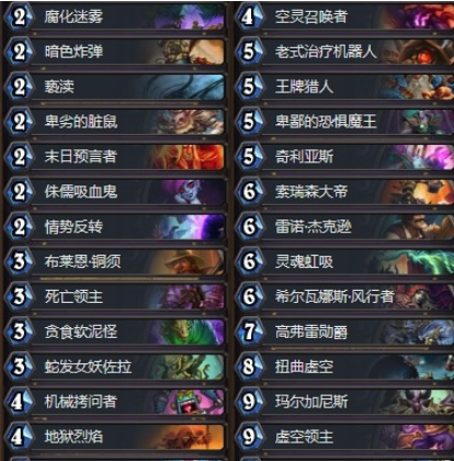 《炉石传说》暗影崛起狂野宇宙术卡组介绍