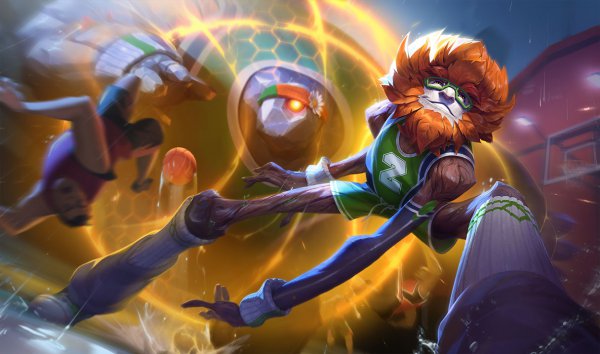 《LOL》9.7灌篮高手艾翁及炫彩皮肤预览