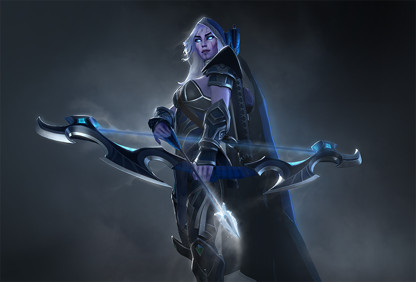 《DOTA2》黑弓卓尔游侠模型重置对比