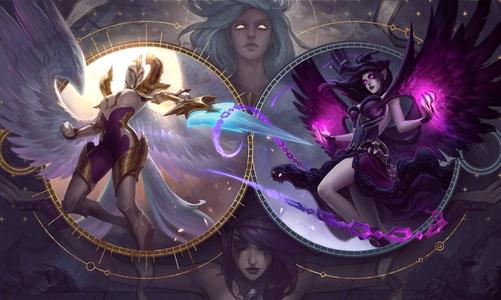 《lol》天使凯尔的四版原画，你更喜欢哪一版？
