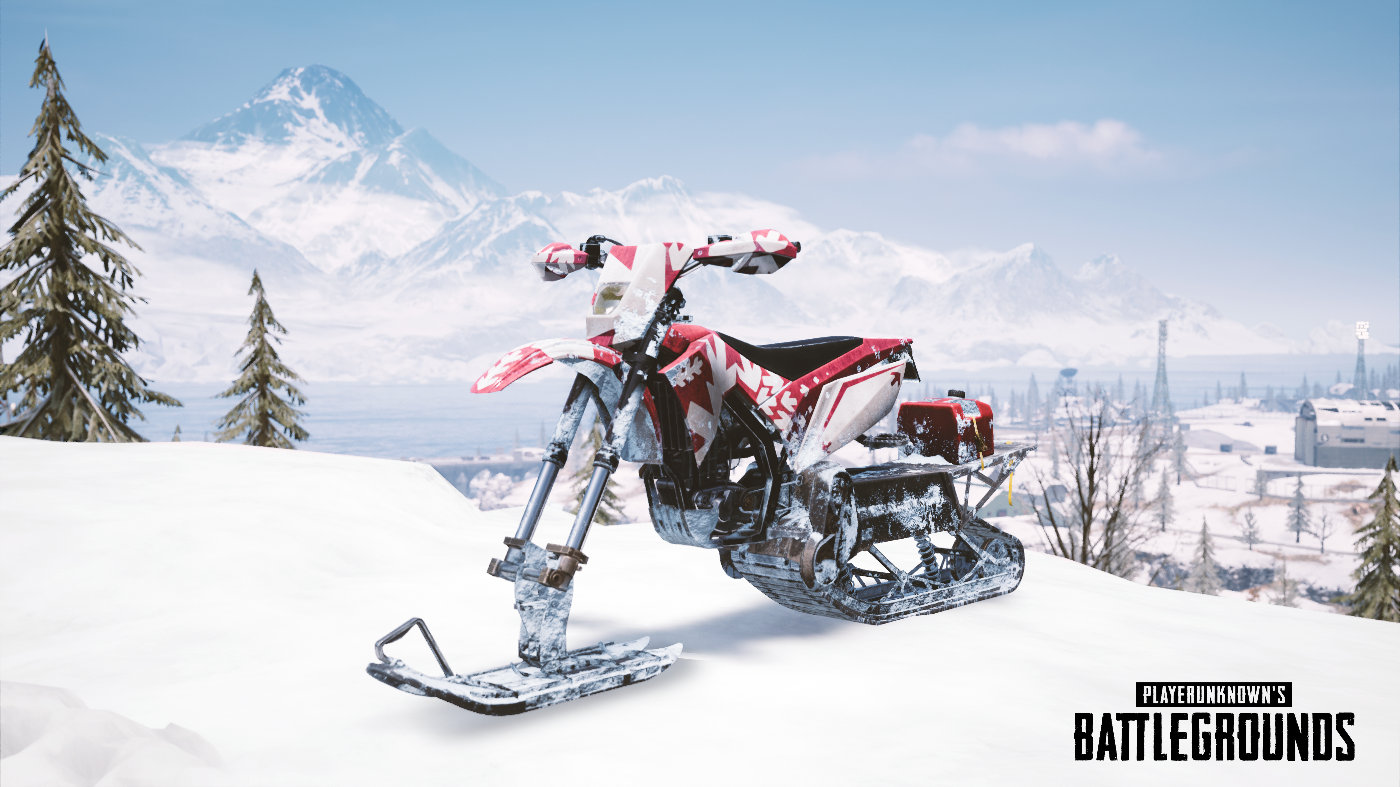 《绝地求生》维寒迪特色载具：轻型雪地摩托