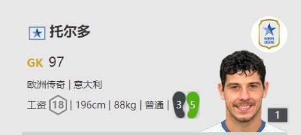 《FIFA online4》托尔多详细数据一览