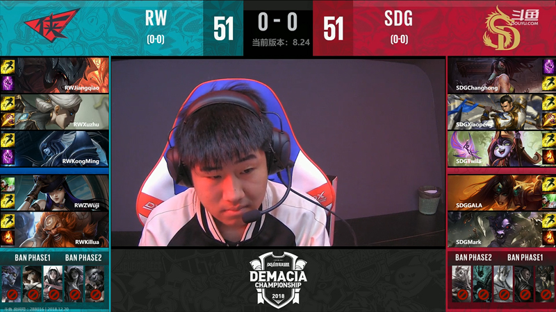 《LOL》德玛西亚杯12月20日RW vs SDG比赛战报