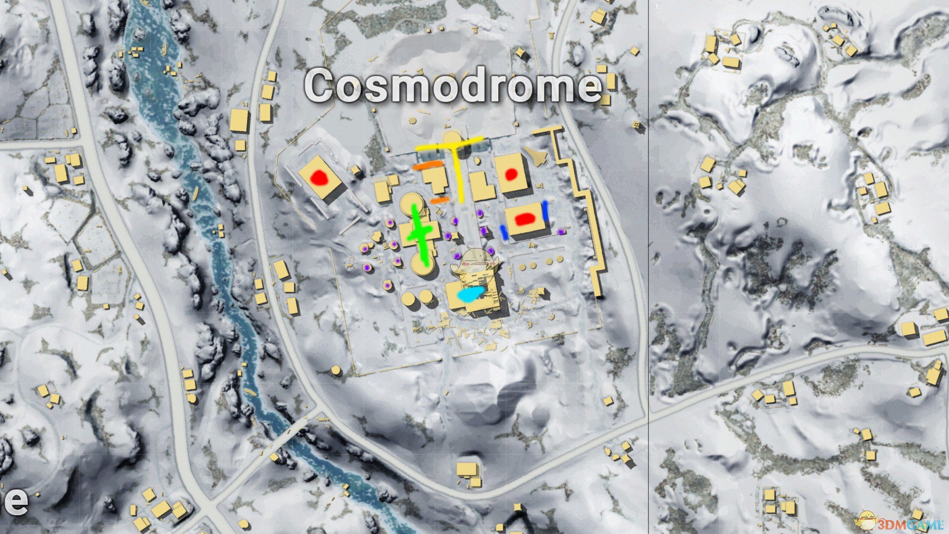 《绝地求生》雪地地图cosmodrome航天基地详解以及打法心得