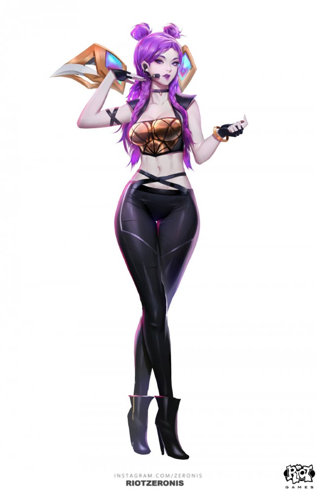 《LOL》超人气KDA女团原画正式公布
