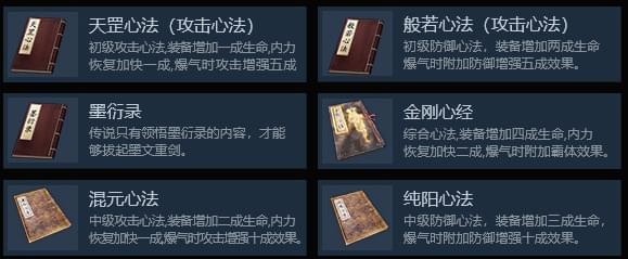 《武侠乂》心法选择搭配推荐攻略