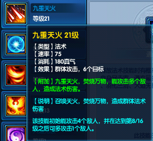 《桃花源记2》重阳宫技能详解