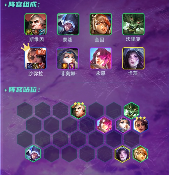 云顶之弈帝国挑战莎弥拉阵容搭配