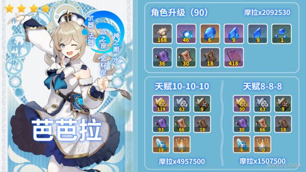 原神2.3版本芭芭拉怎么培养