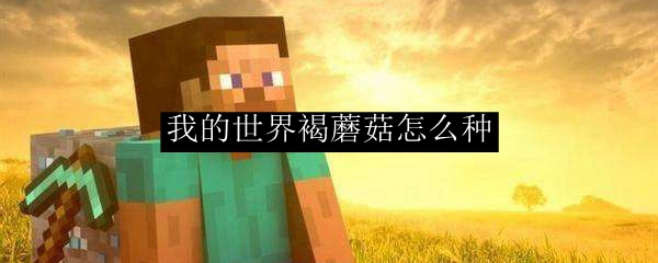 我的世界褐蘑菇怎么种