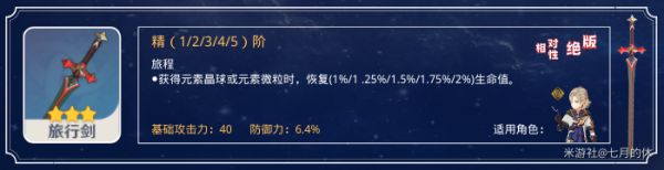 原神全三星武器强度评测