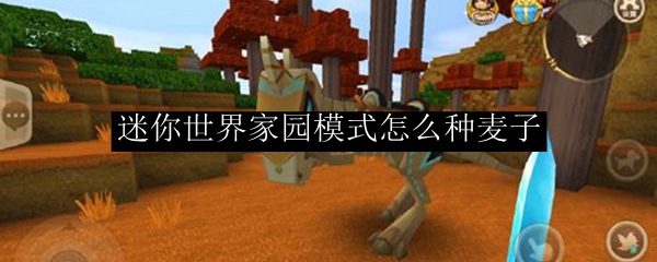 迷你世界家园模式怎么种麦子