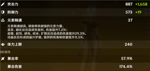 原神凝光毕业面板是多少